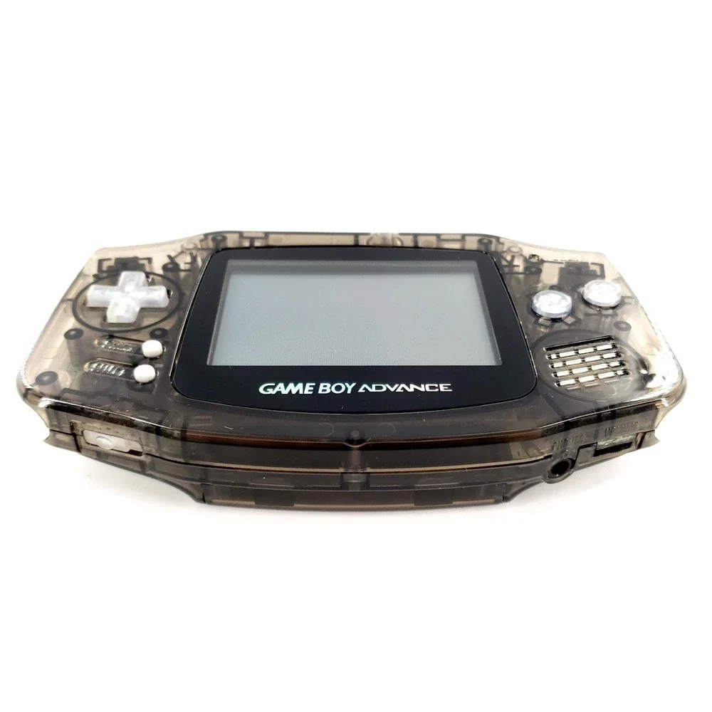 Nintendo Game Boy Advance Clear Black New Shell, Buttons, Glass Lens Tested